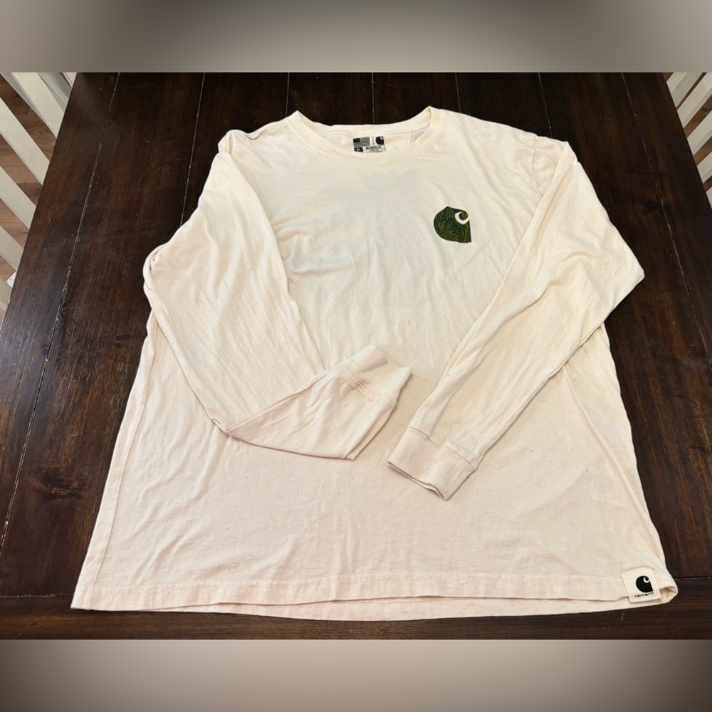 Carhartt relaxed fit long, light weight, long sleeved graphic farm tshirt